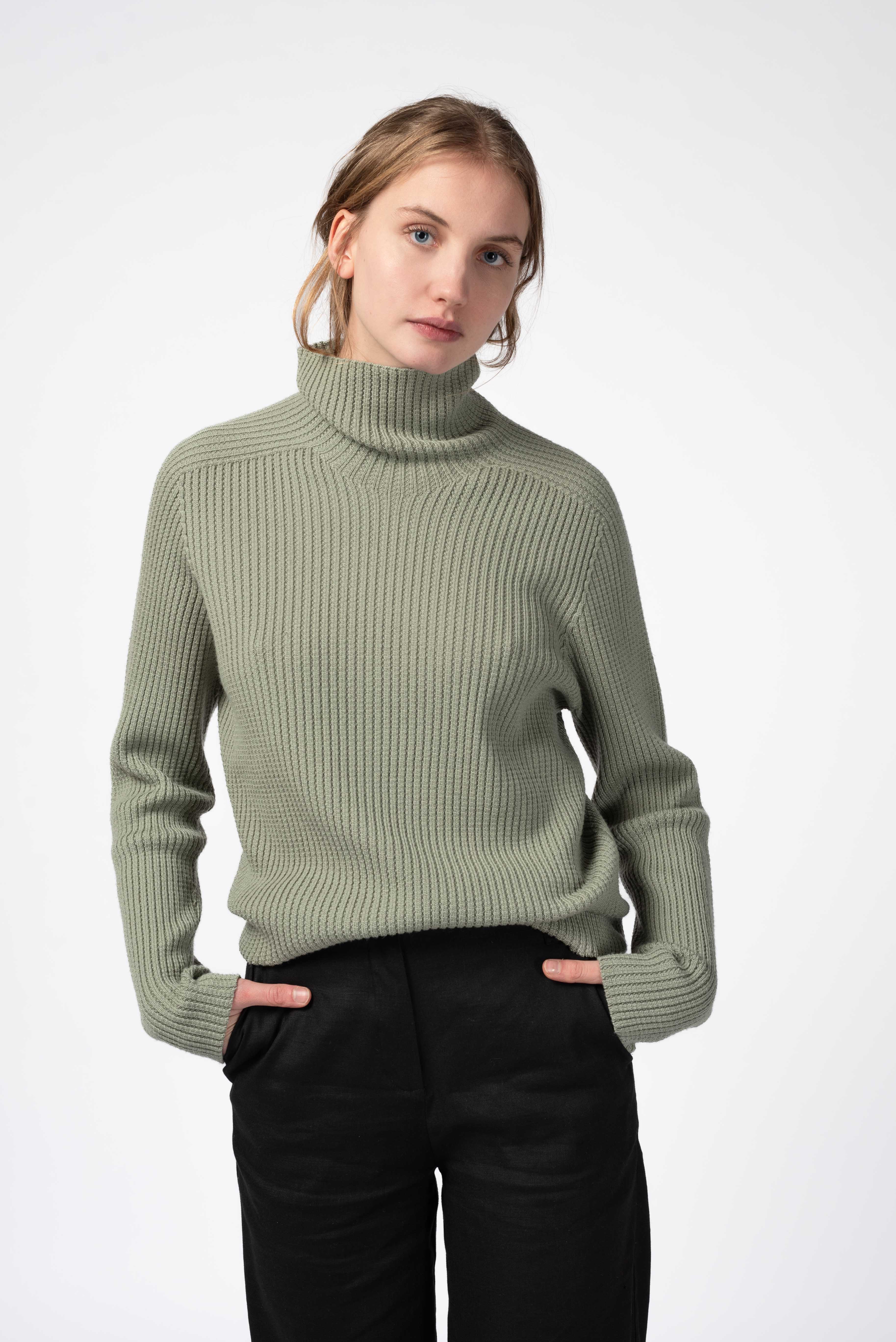 NNIstudio - CHIMNEY Pullover Unisex - Tea Green - XS - 