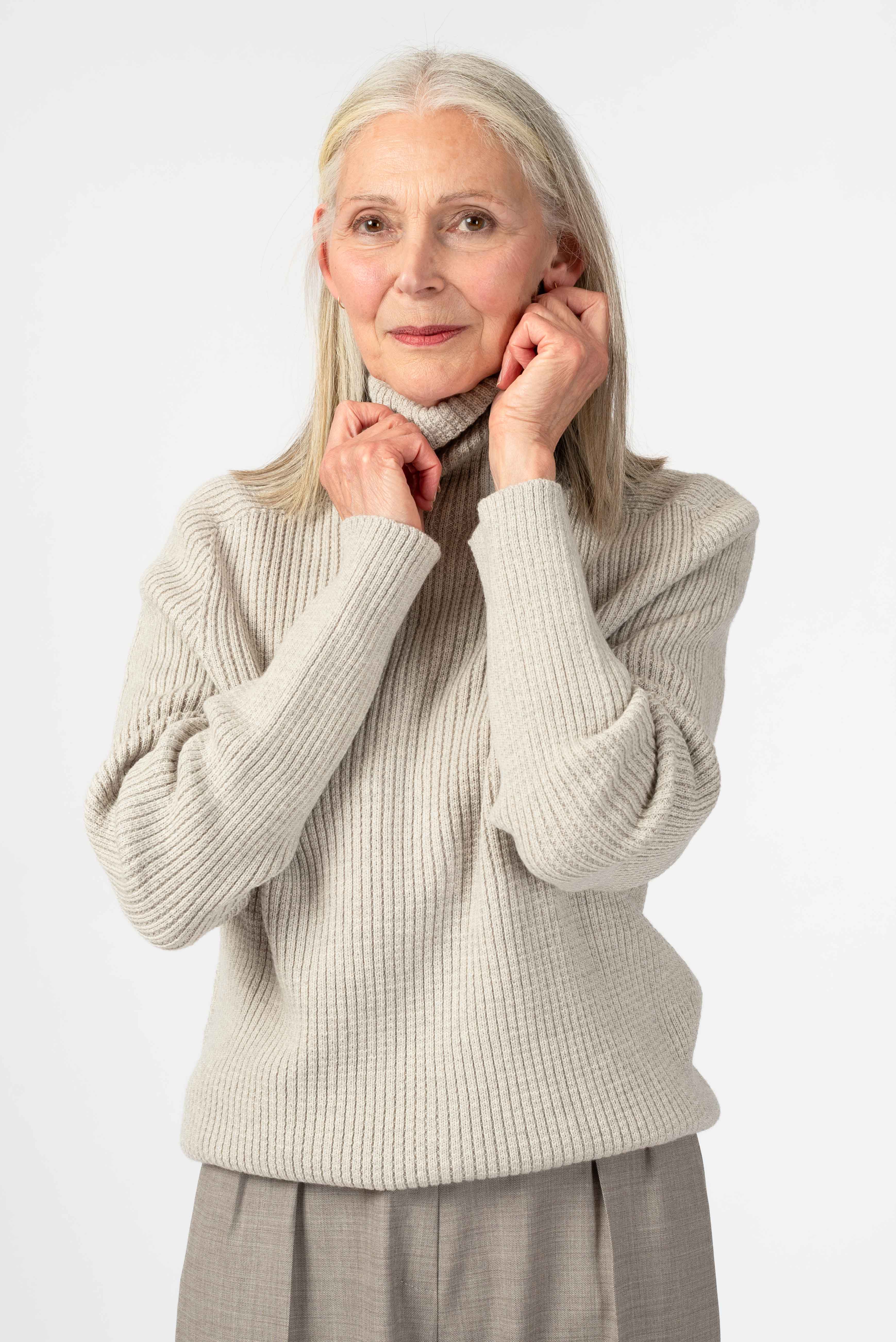 NNIstudio - CHIMNEY Strick - Pullover - Birch Melange - XS - 