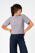 NNIstudio - CLASSIC 2.0 Strick-Shirt - Carbon Blue - XS -