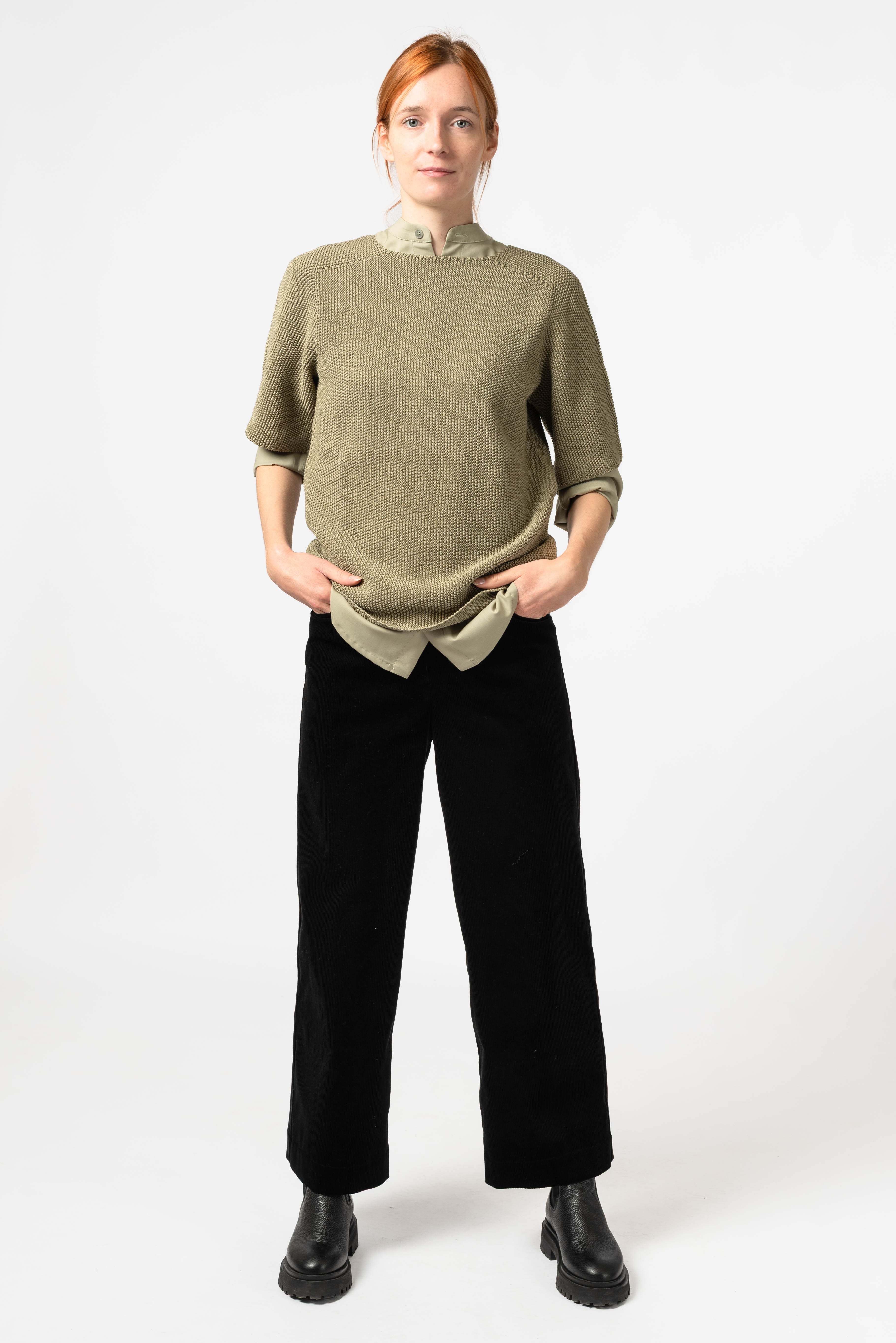 NNIstudio - CLASSIC 2.0 Strick - Shirt - Carbon Blue - XS - 