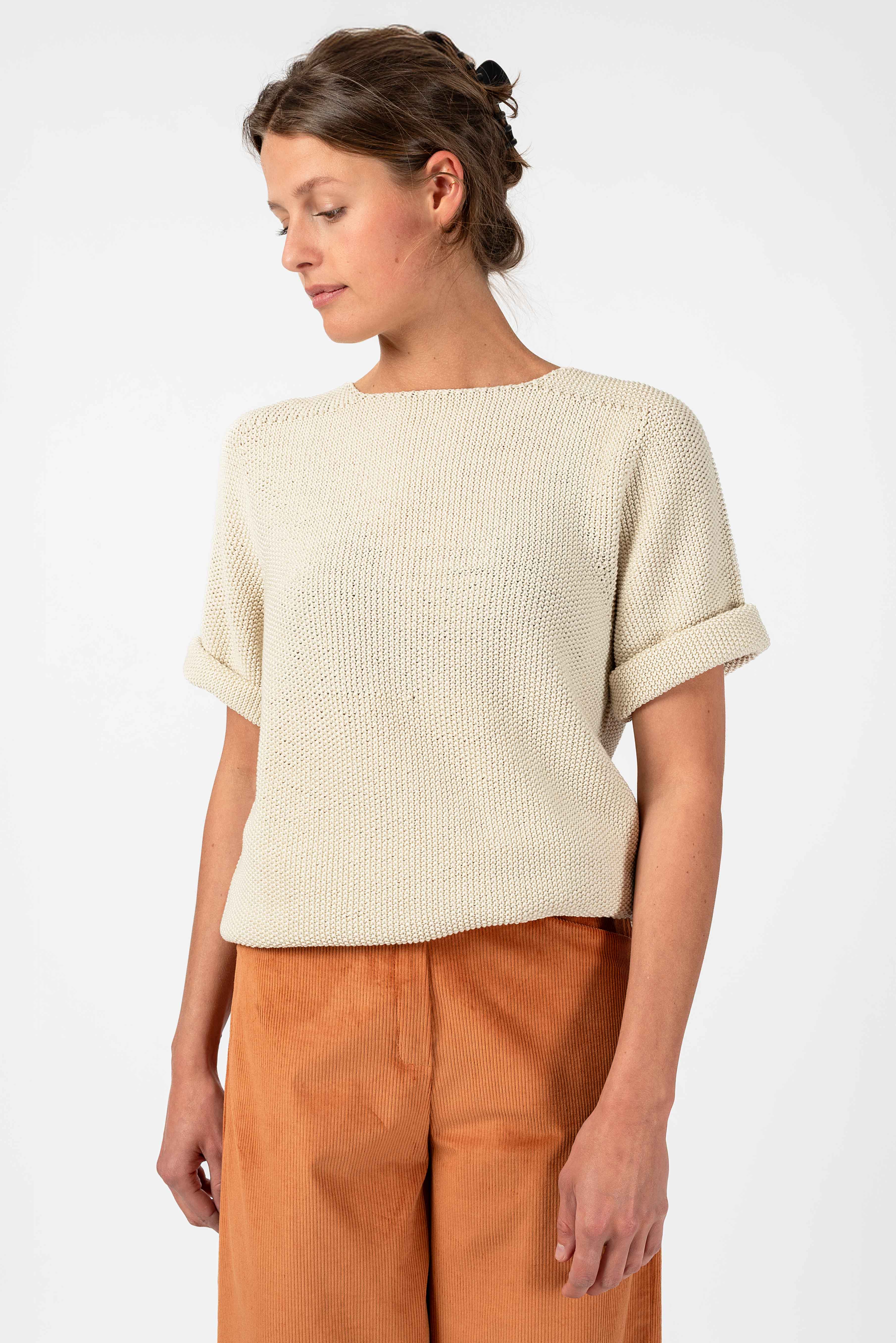 NNIstudio - CLASSIC 2.0 Strick - Shirt - Pearl White - XS - 