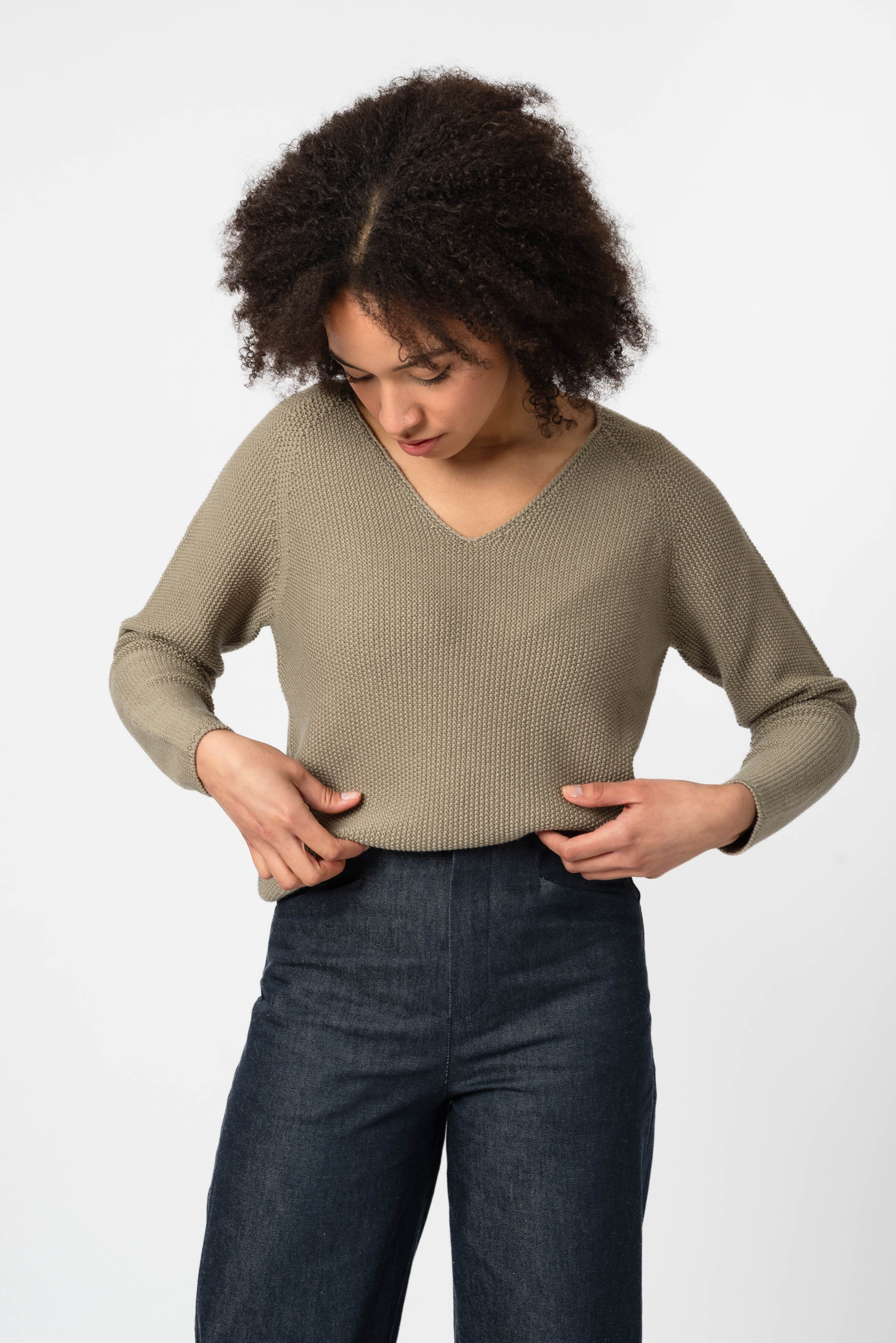 NNIstudio - COZY 2.0 Strick - Pullover Wool - Chinchilla Sand - XS - 