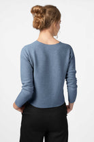NNIstudio - COZY Strick - Pullover - Dusty Blue Melange (ehem. Sky Blue) – Limited Edition - XS - 
