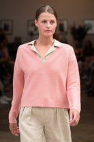 NNIstudio - COZY Strick-Pullover - Peach Pink - XS -