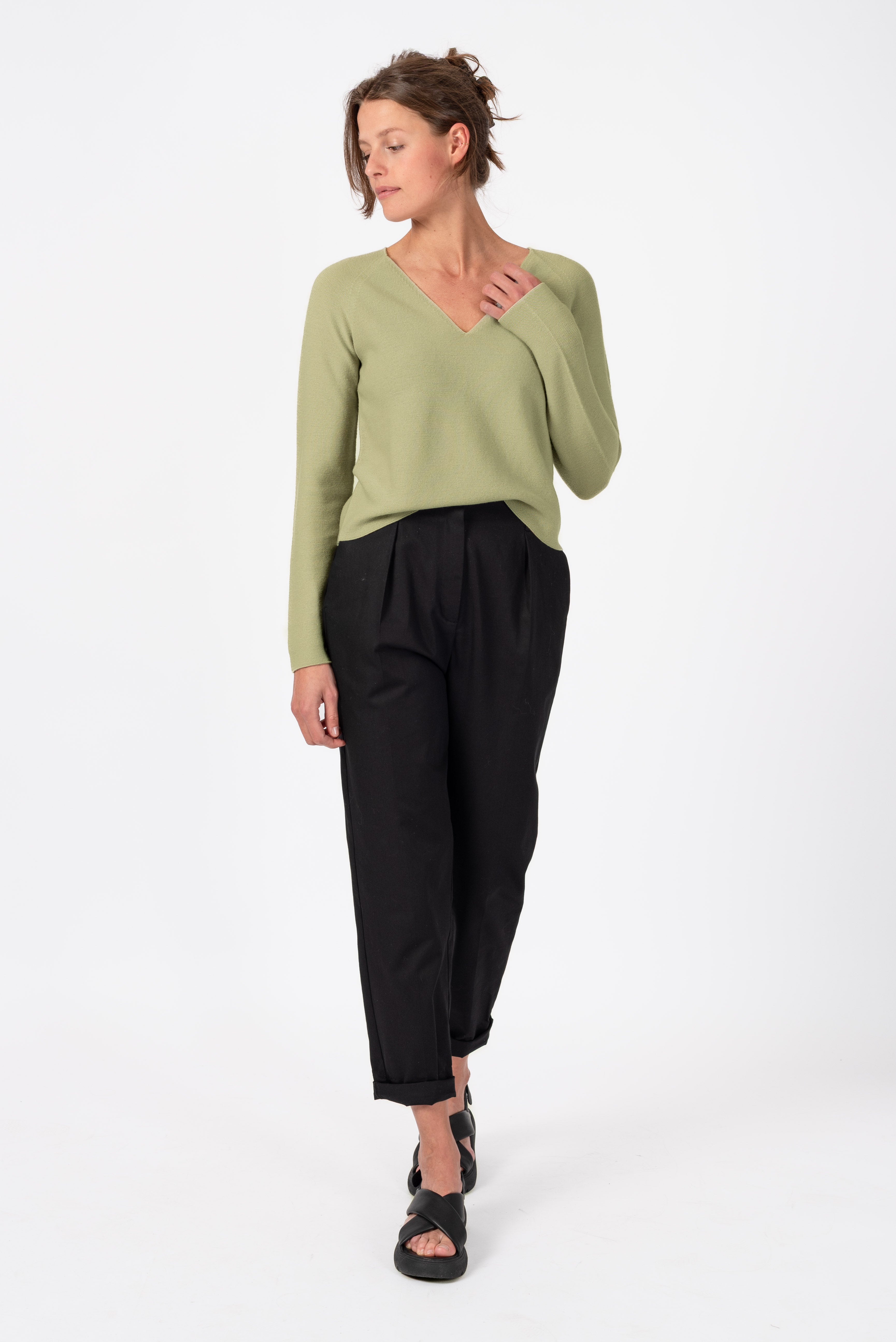 NNIstudio - COZY Strick - Pullover - Willow Grey - XS - 