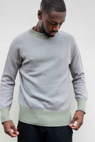 NNIstudio - CREW Pullover Unisex - Palegreen/Lila - XS - 