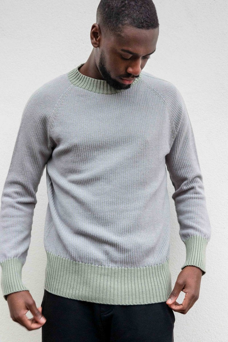 NNIstudio - CREW Pullover Unisex - Palegreen/Lila - XS - 