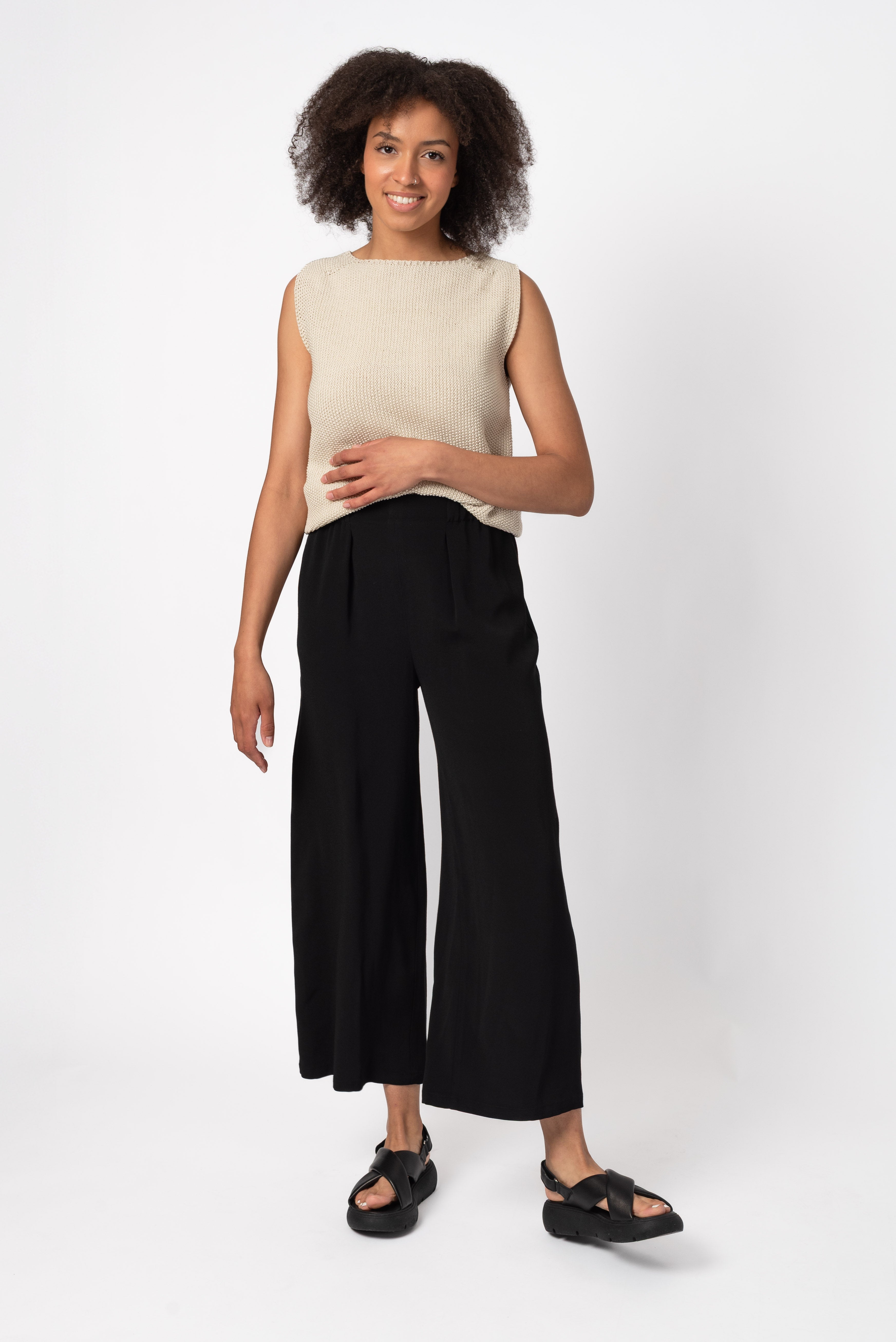 NNIstudio - CRISP Pullunder Unisex - Pearl White - XS - 
