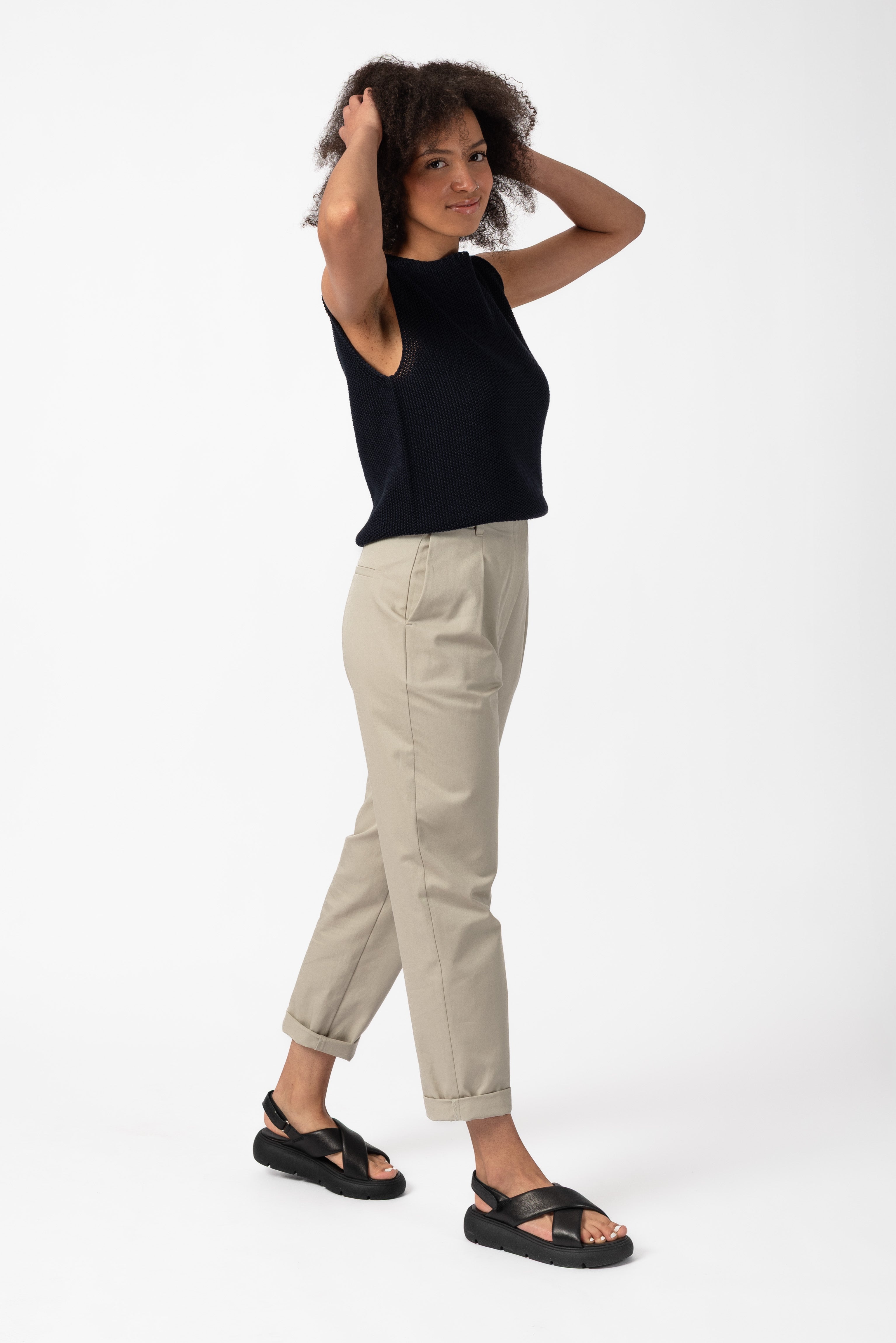 NNIstudio - CRISP Pullunder Unisex - Pearl White - XS - 