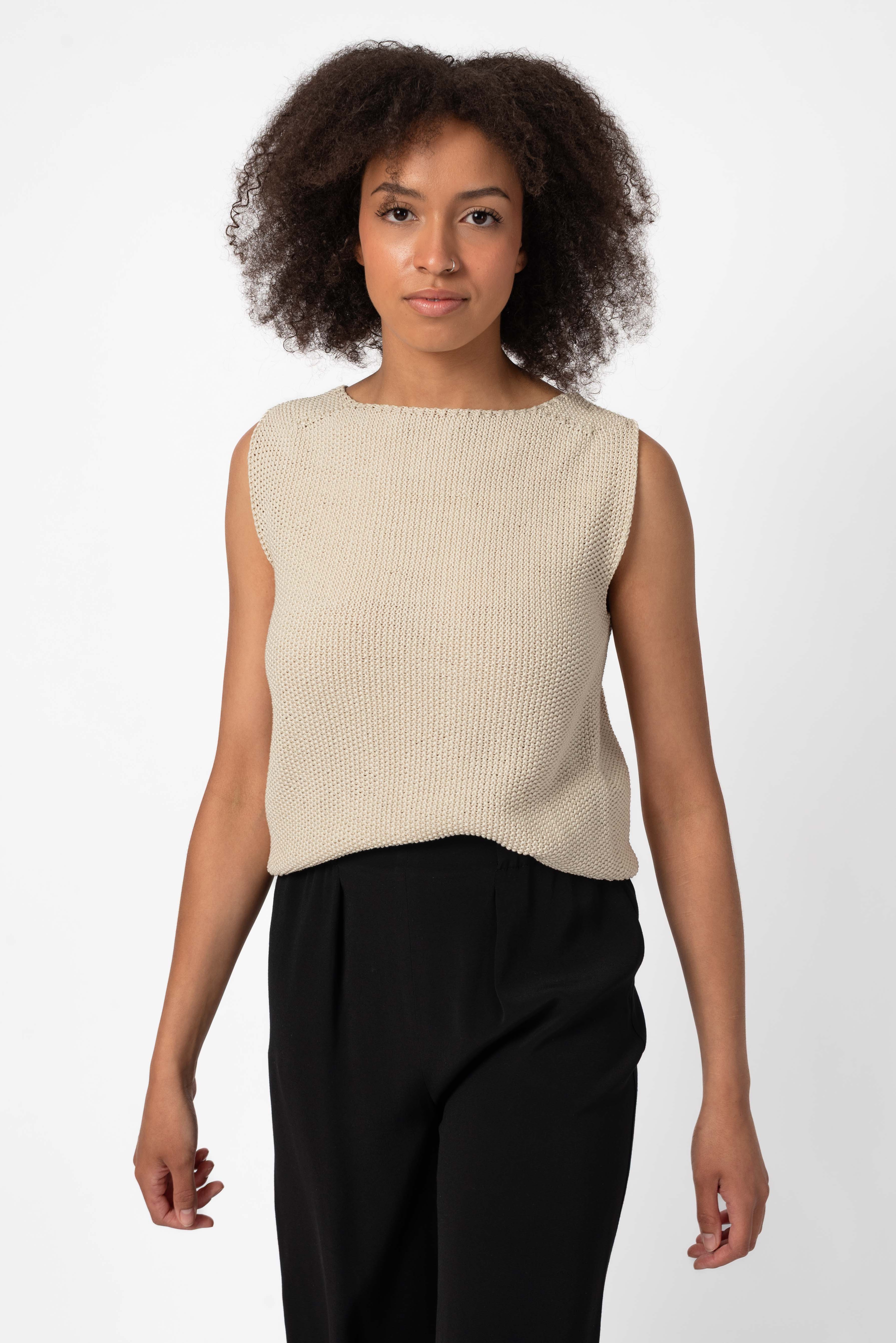 NNIstudio - CRISP Pullunder Unisex - Pearl White - XS - 