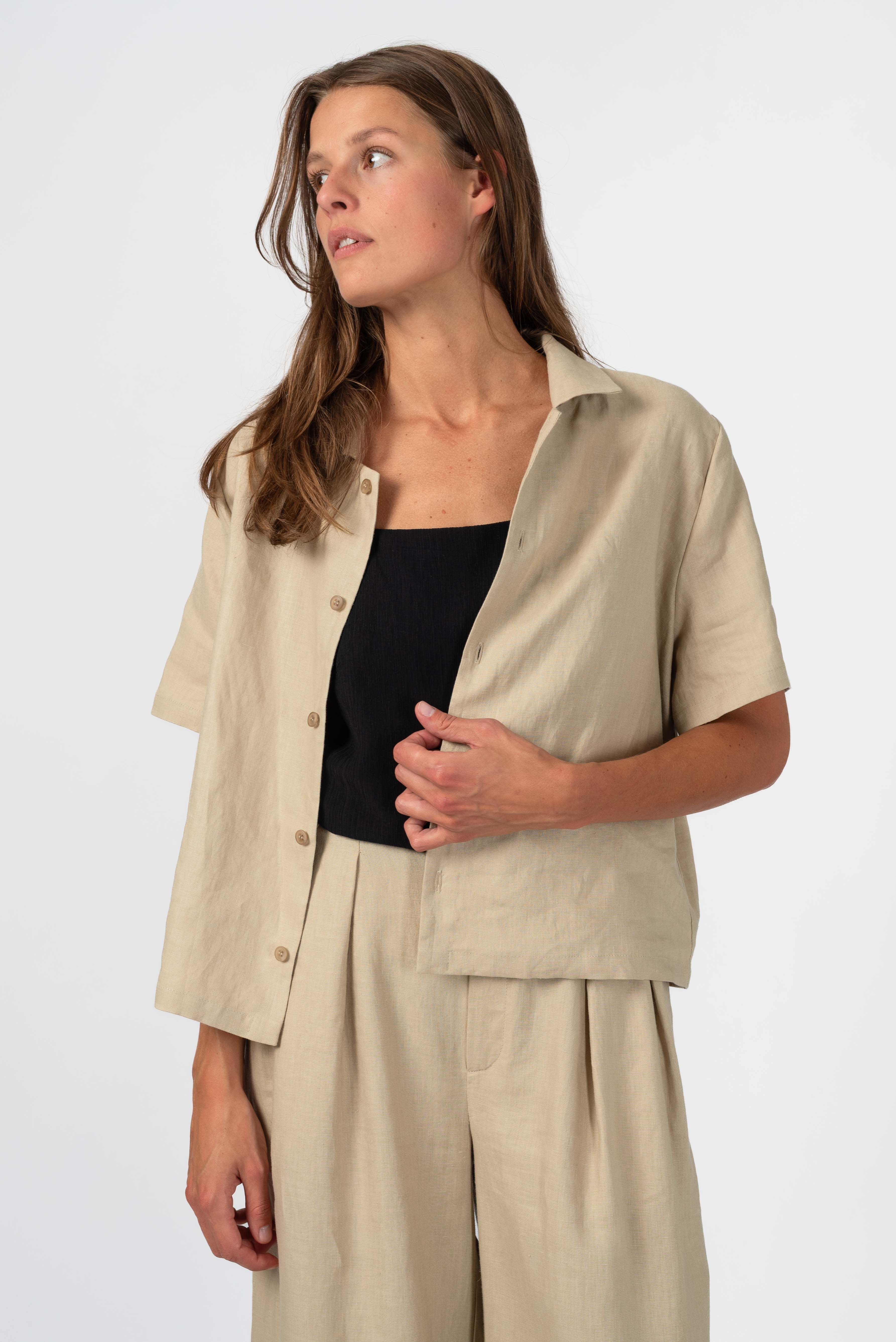 NNIstudio - CUBAN 3.0 Hemd Leinen - India Blue - XS - 