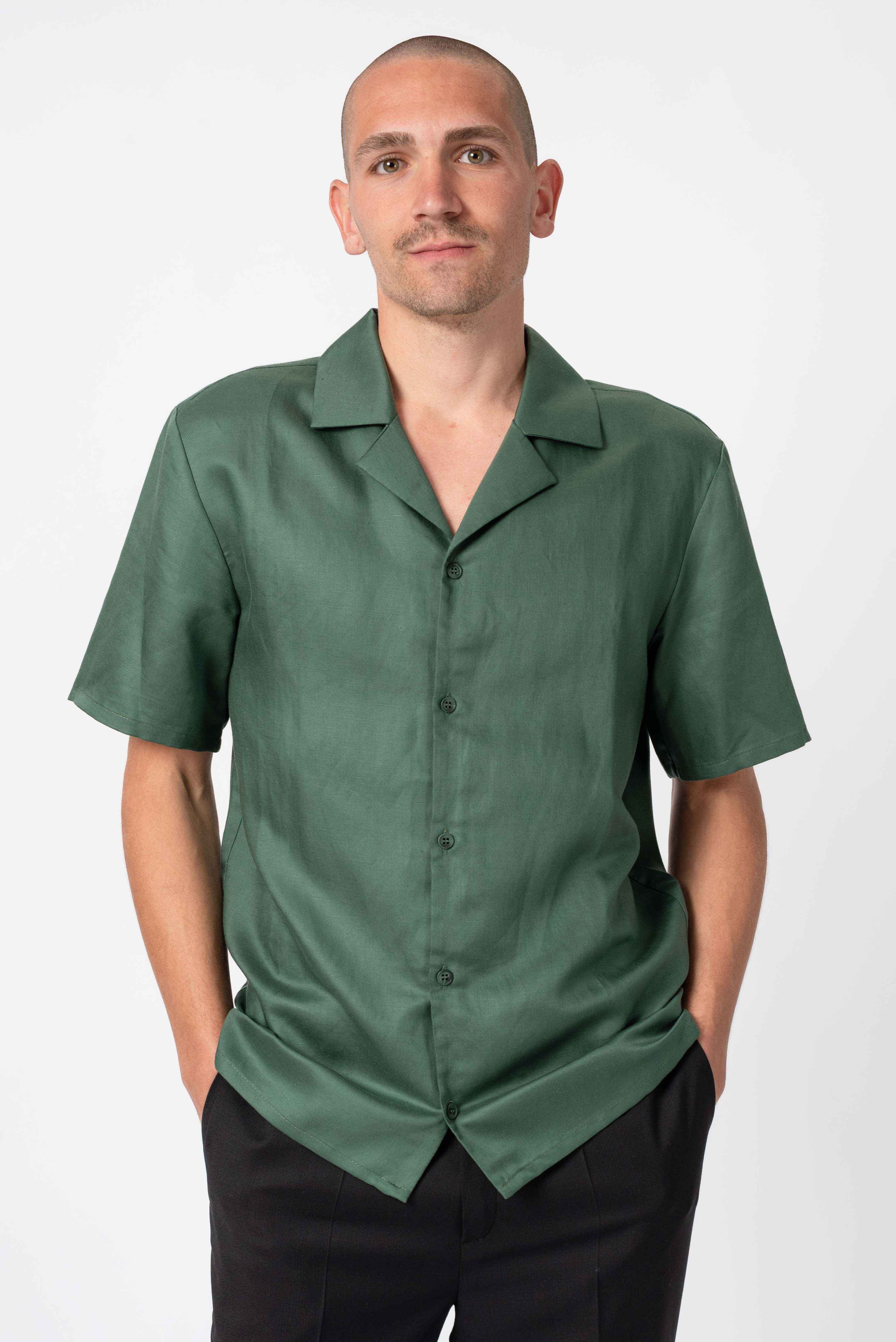 NNIstudio - CUBAN Hemd Unisex - Oil Yellow - XS - 