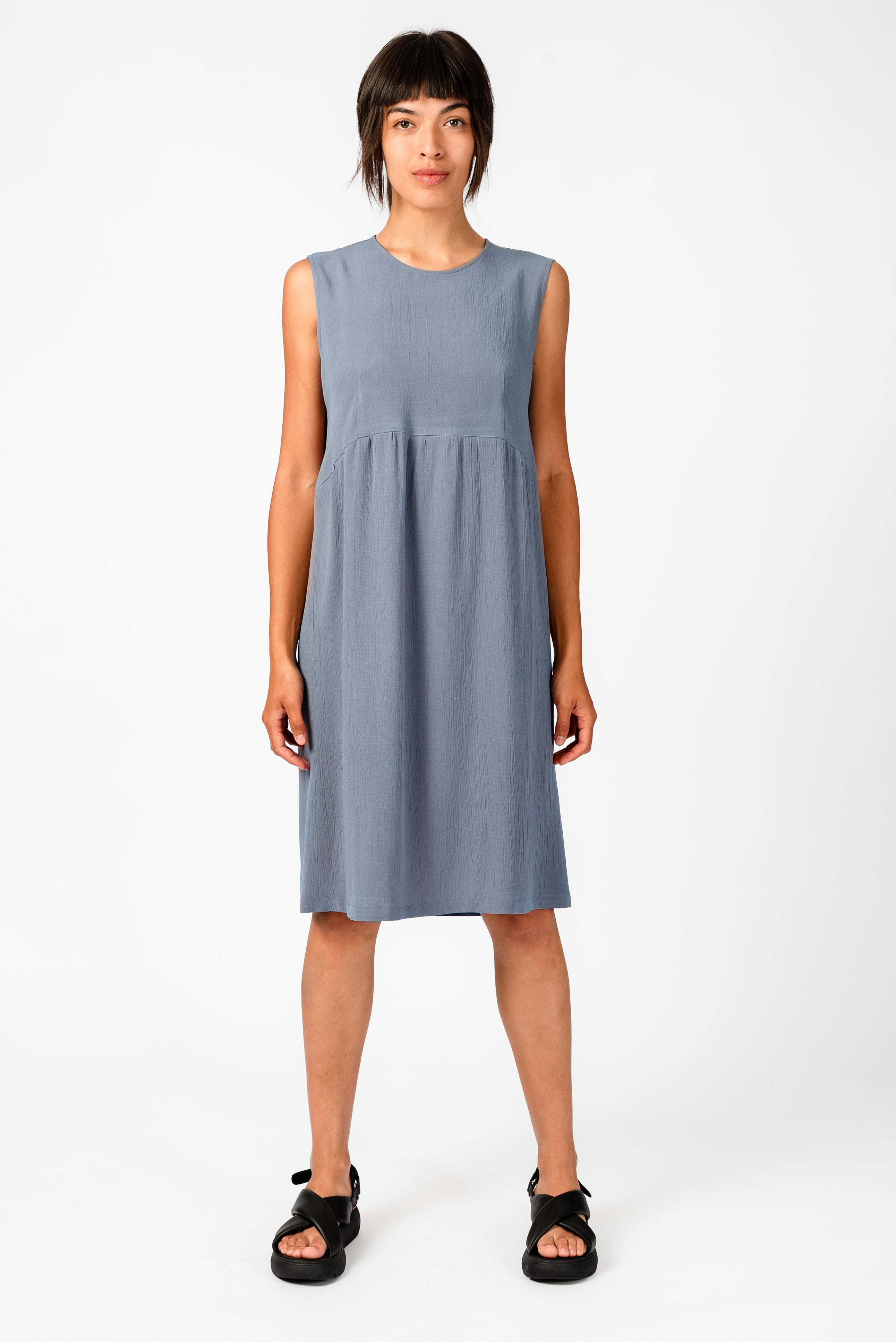 NNIstudio - EAS 1.0 Kleid Crushed - Blue Mirage - XS -