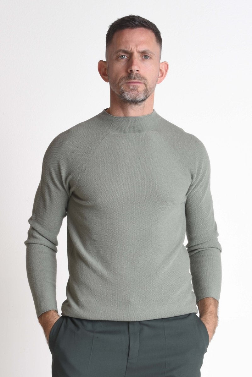 NNIstudio - HALFWAY Pullover Unisex - Palegreen