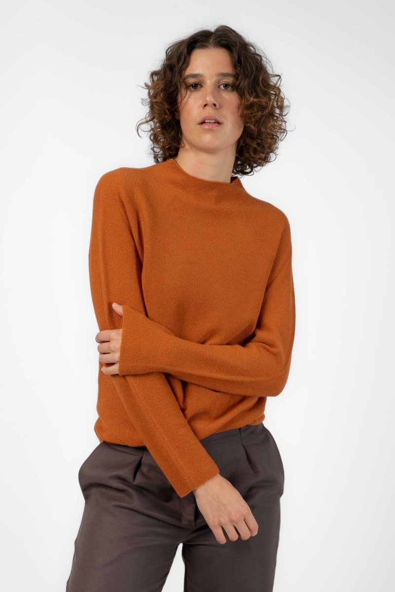 NNIstudio - HALFWAY Pullover Unisex _ too good to go - Orange - M - 