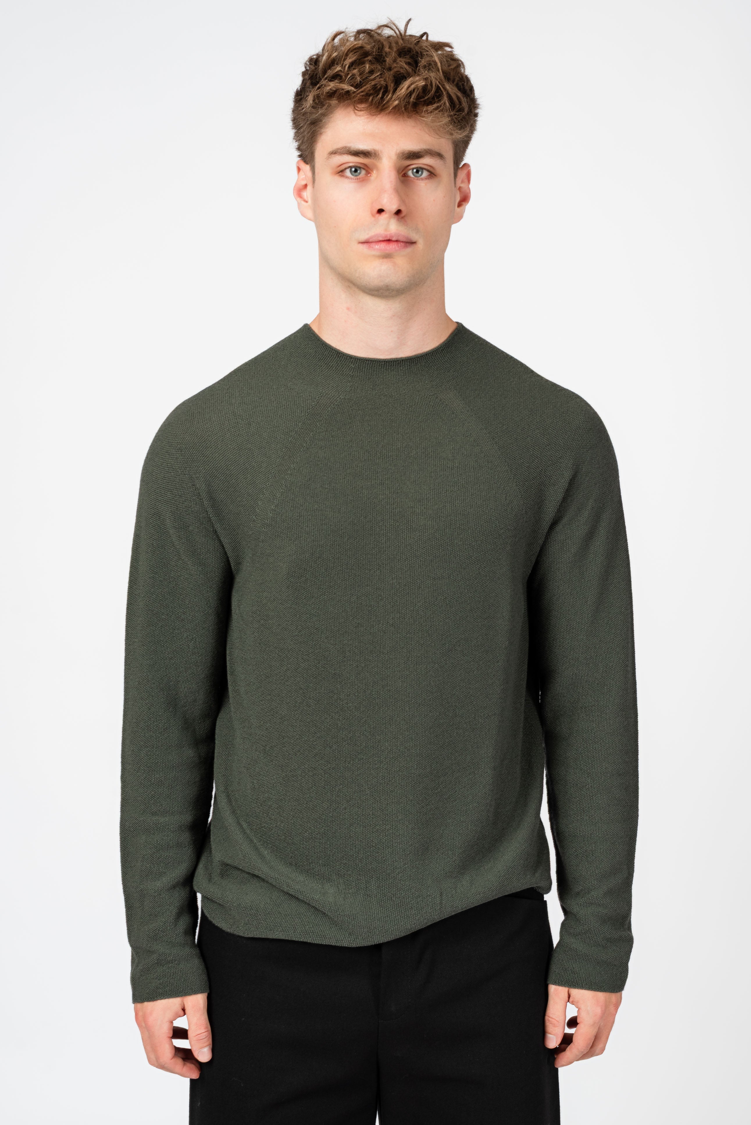 NNIstudio - HALFWAY Strick-Pullover - Apricot - XS cropped fit -