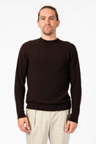 NNIstudio - HALFWAY Strick-Pullover - Chocolate Brown - XS -