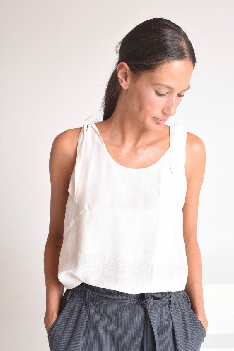 NNIstudio - KNOT Top - Offwhite - S - 