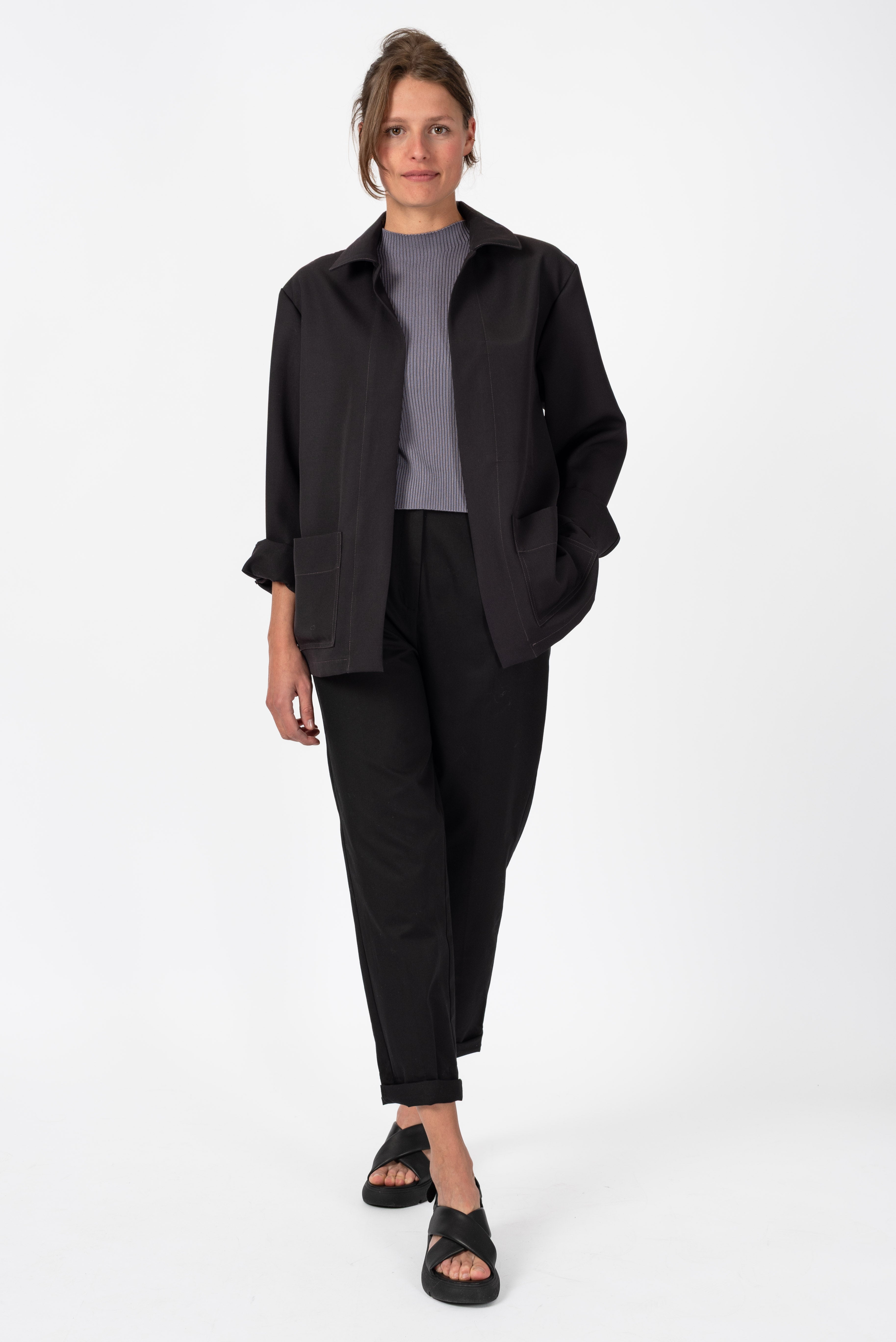 NNIstudio - LAB | CARGO 2.0 Jacke Unisex Coolwool - Velvet Black - S/M - 