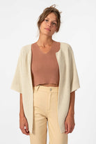 NNIstudio - LAB | CLASSIC 2.0 Strick - Jacke Tall - Pearl White - L - 