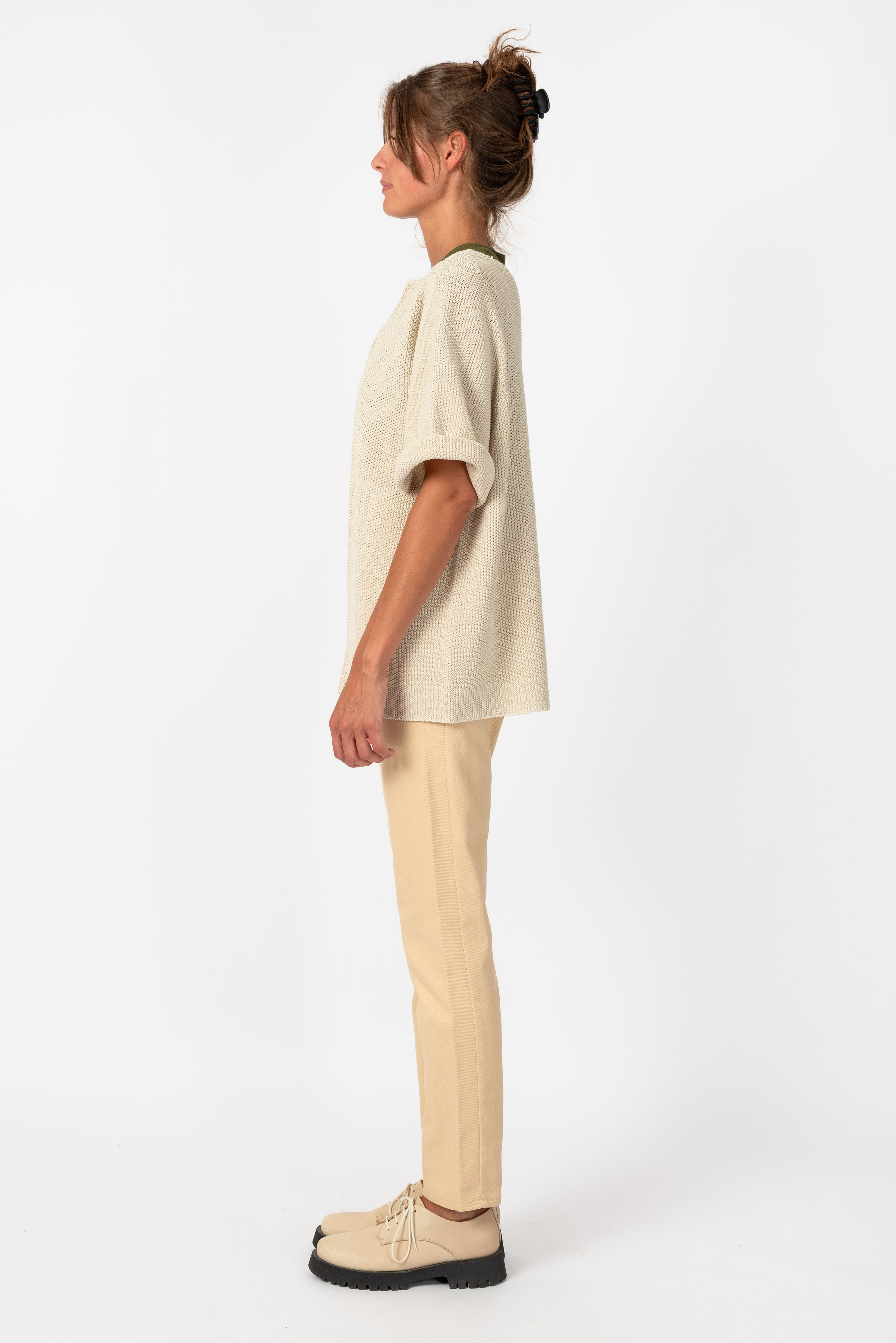 NNIstudio - LAB | CLASSIC 2.0 Strick - Jacke Tall - Pearl White - L - 