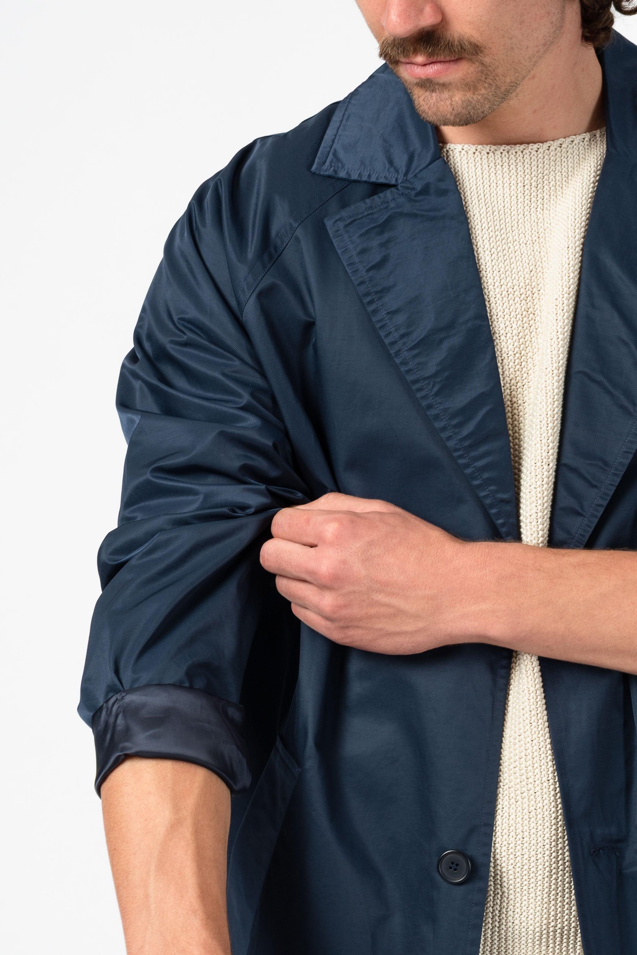 NNIstudio - LONGCOAT Light - Indigo Blue - XS - 