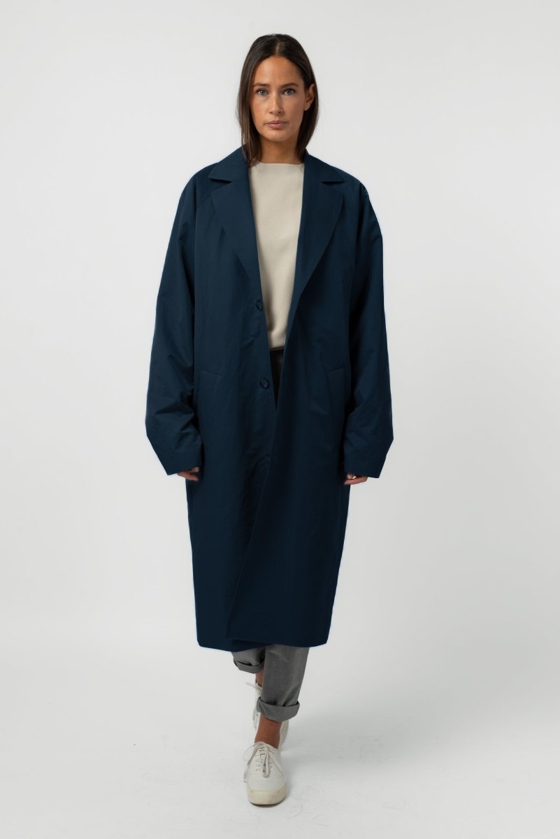 NNIstudio - LONGCOAT Light Unisex - Nightblue - S - 