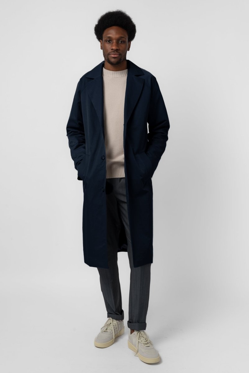 NNIstudio - LONGCOAT Light Unisex - Nightblue - S - 