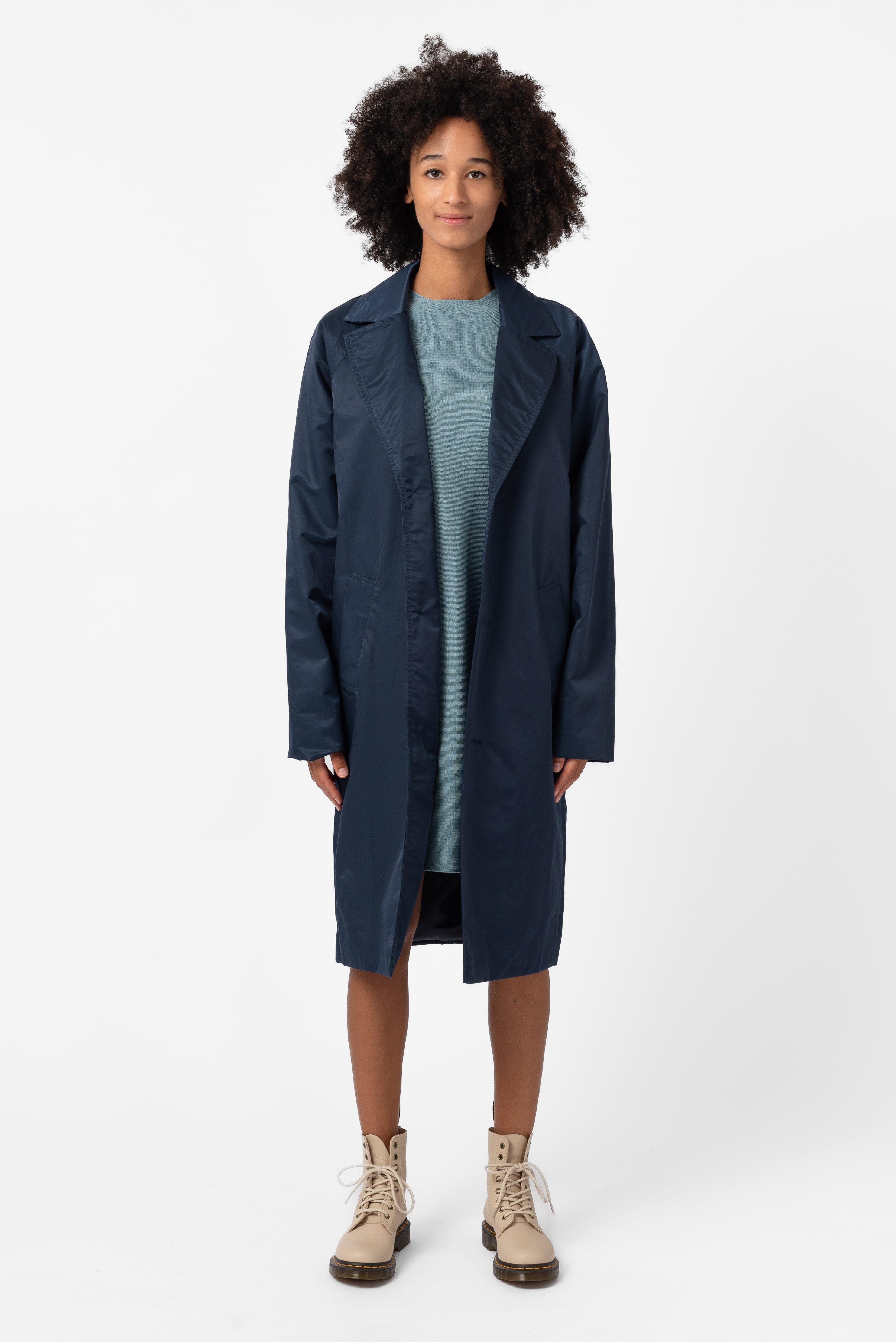 NNIstudio - LONGCOAT Light Unisex - Palegrey - S - 