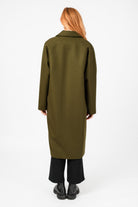 NNIstudio - LONGCOAT Wool - Dark Olive - XS -
