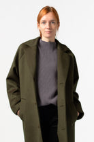 NNIstudio - LONGCOAT Wool - Dark Olive - S - 