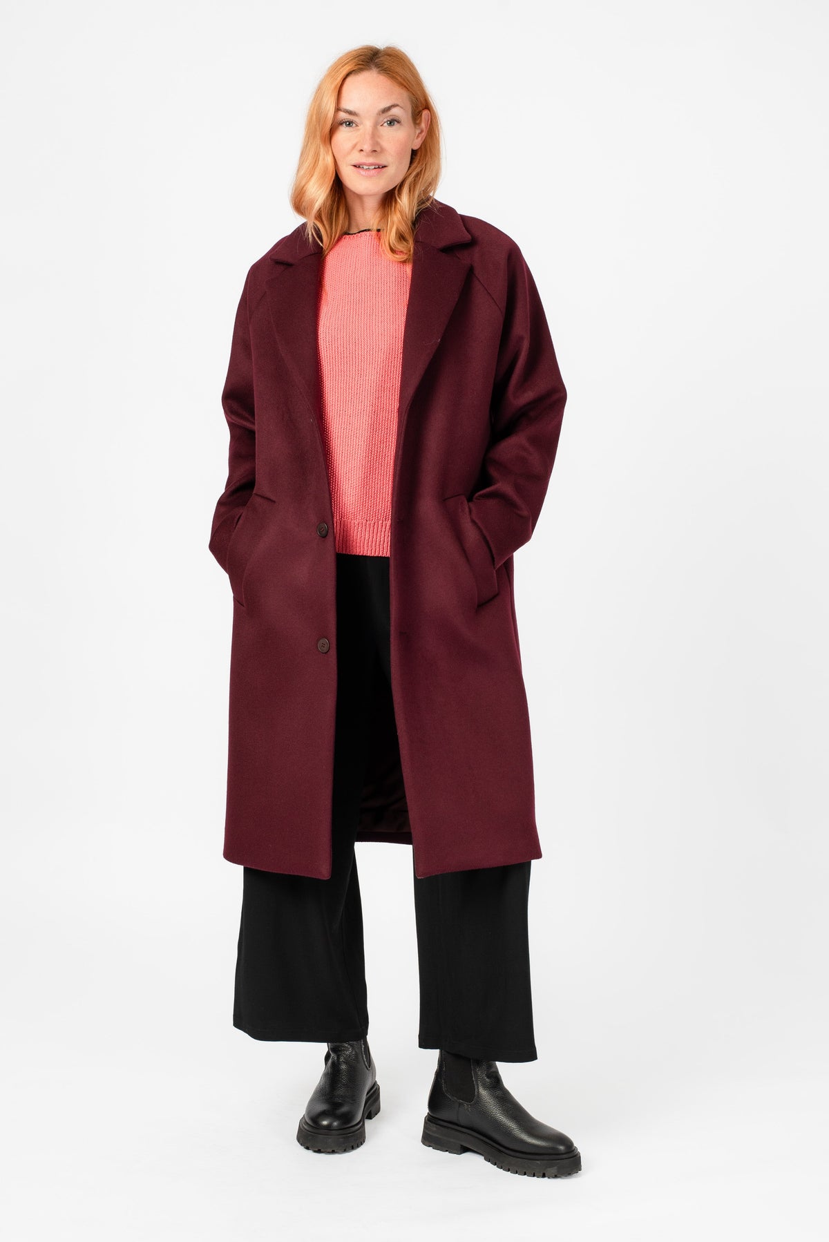 NNIstudio - LONGCOAT Wool - Phantom Black - XS -