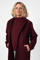 NNIstudio - LONGCOAT Wool - Red Mahogany - S - 