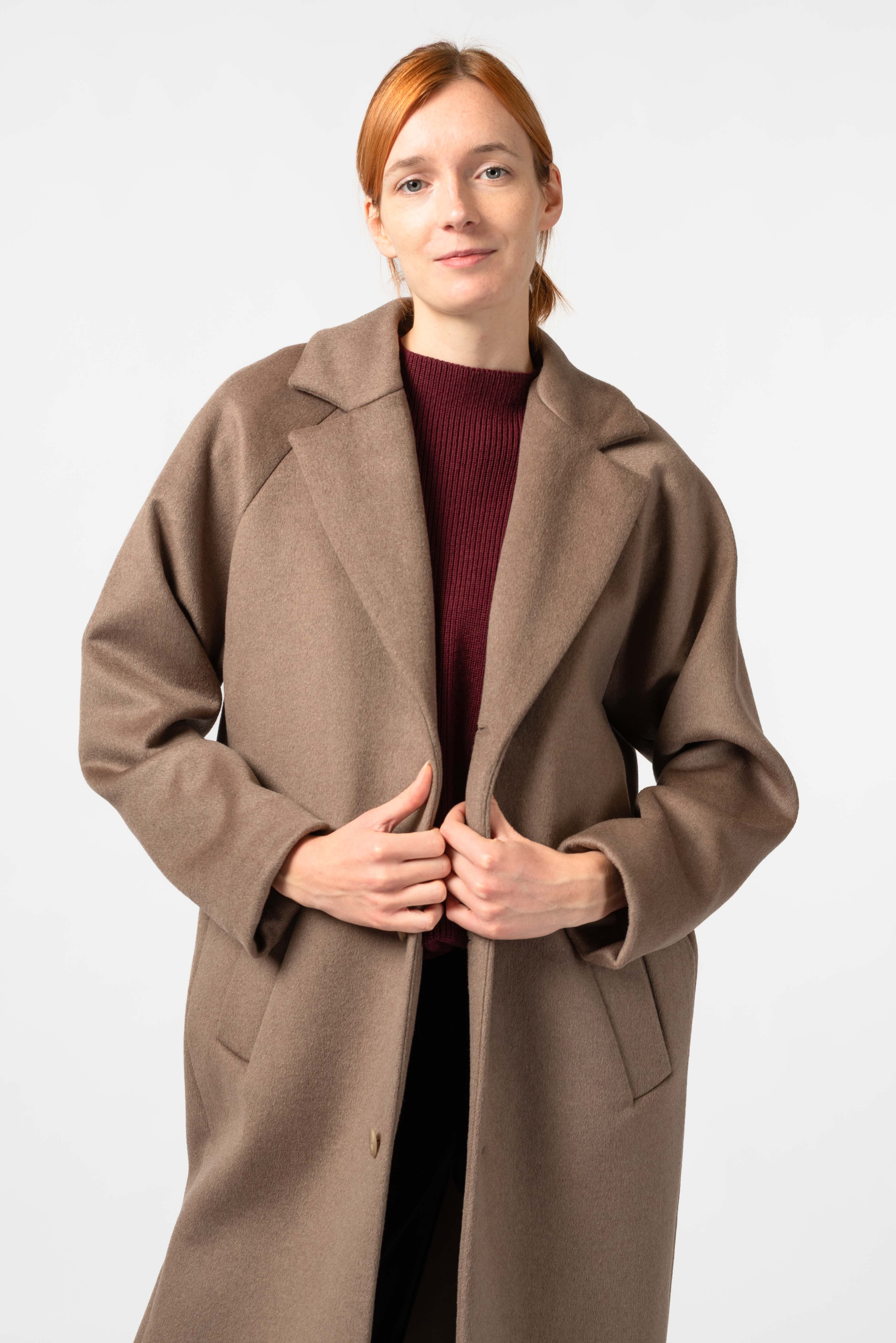 NNIstudio - LONGCOAT Wool - Red Mahogany - S - 
