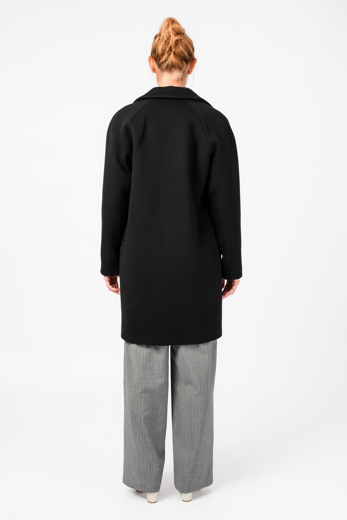 NNIstudio - LONGCOAT Wool - Silver Birch Melange - XS -