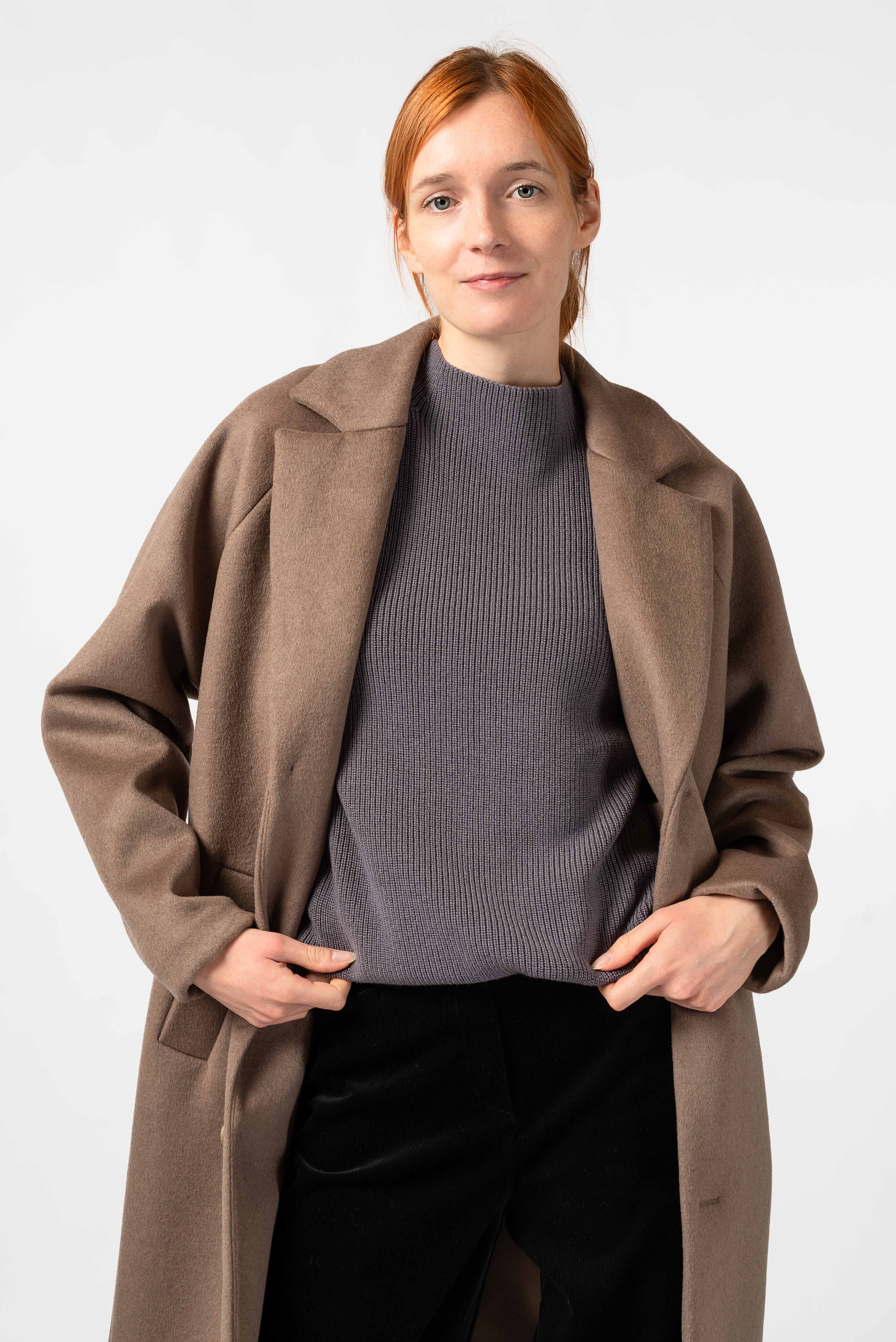 NNIstudio - LONGCOAT Wool - Taupe Grey - S - 