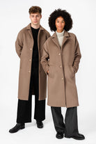 NNIstudio - LONGCOAT Wool - Taupe Grey - XS -