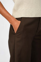 NNIstudio - MARLENE Hose Wool - Chocolate Brown - XS -