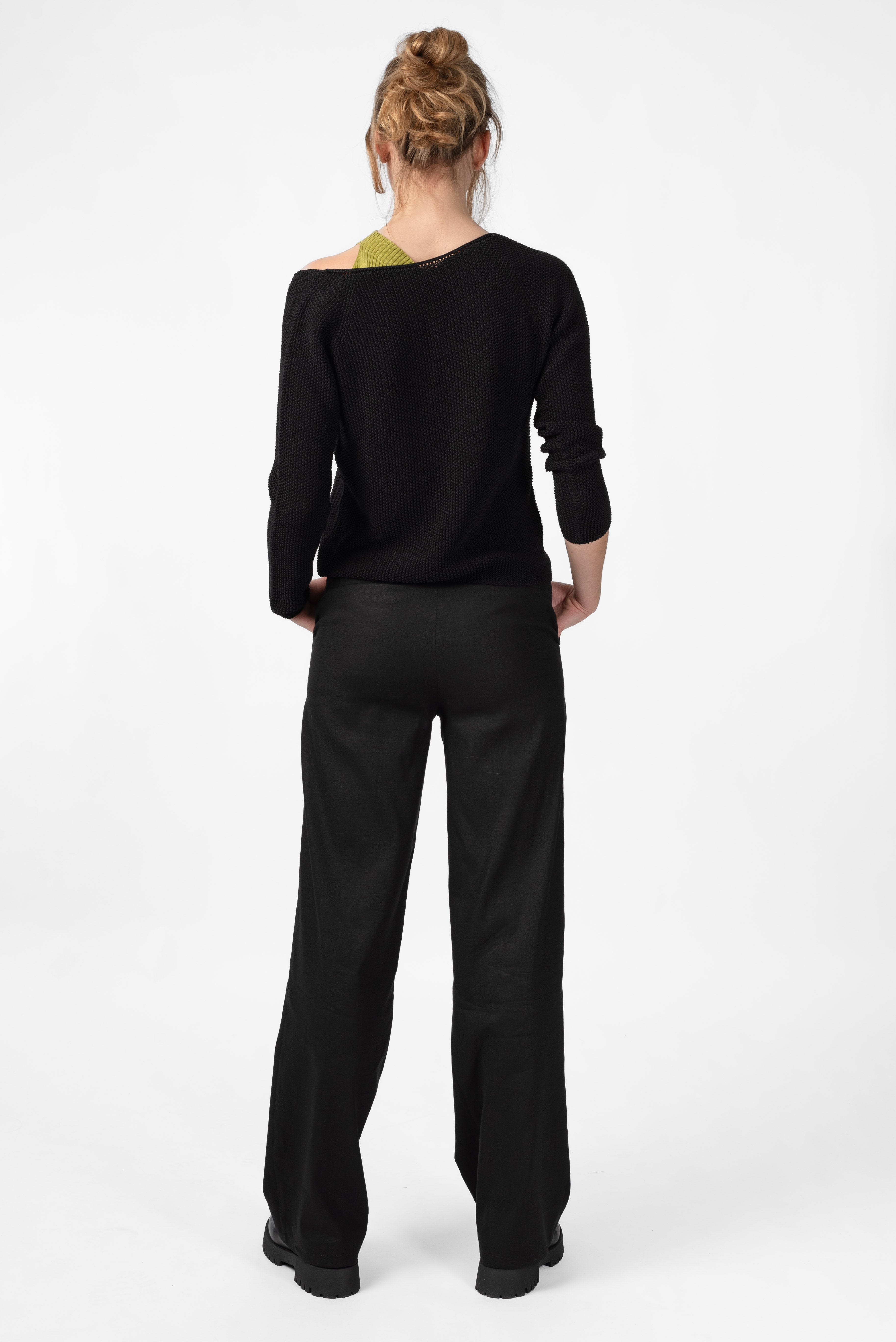 NNIstudio - MARLENE LEINEN 2.0 Hose - Phantom Black - XXS - 