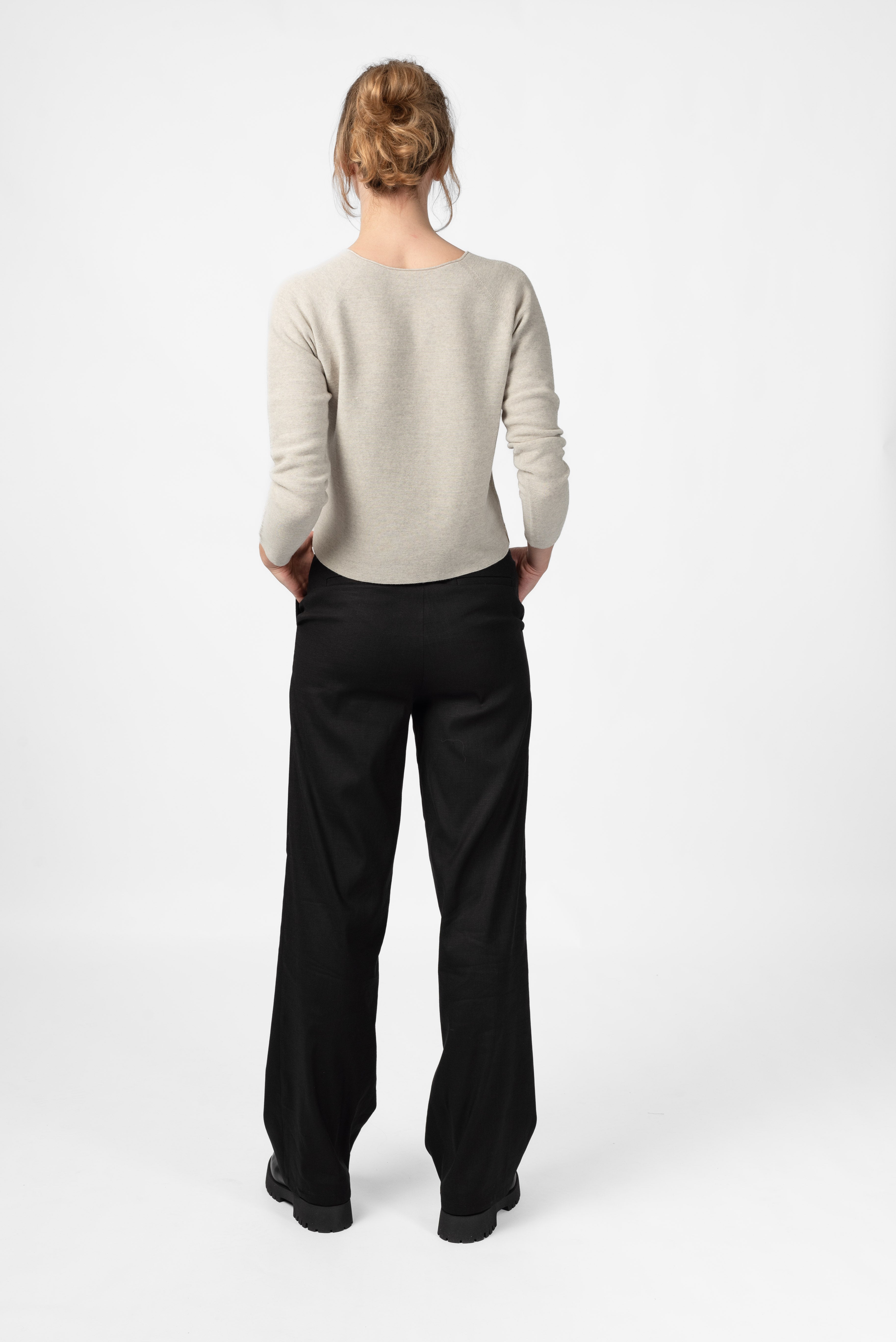 NNIstudio - MARLENE LEINEN 2.0 Hose - Phantom Black - XXS - 
