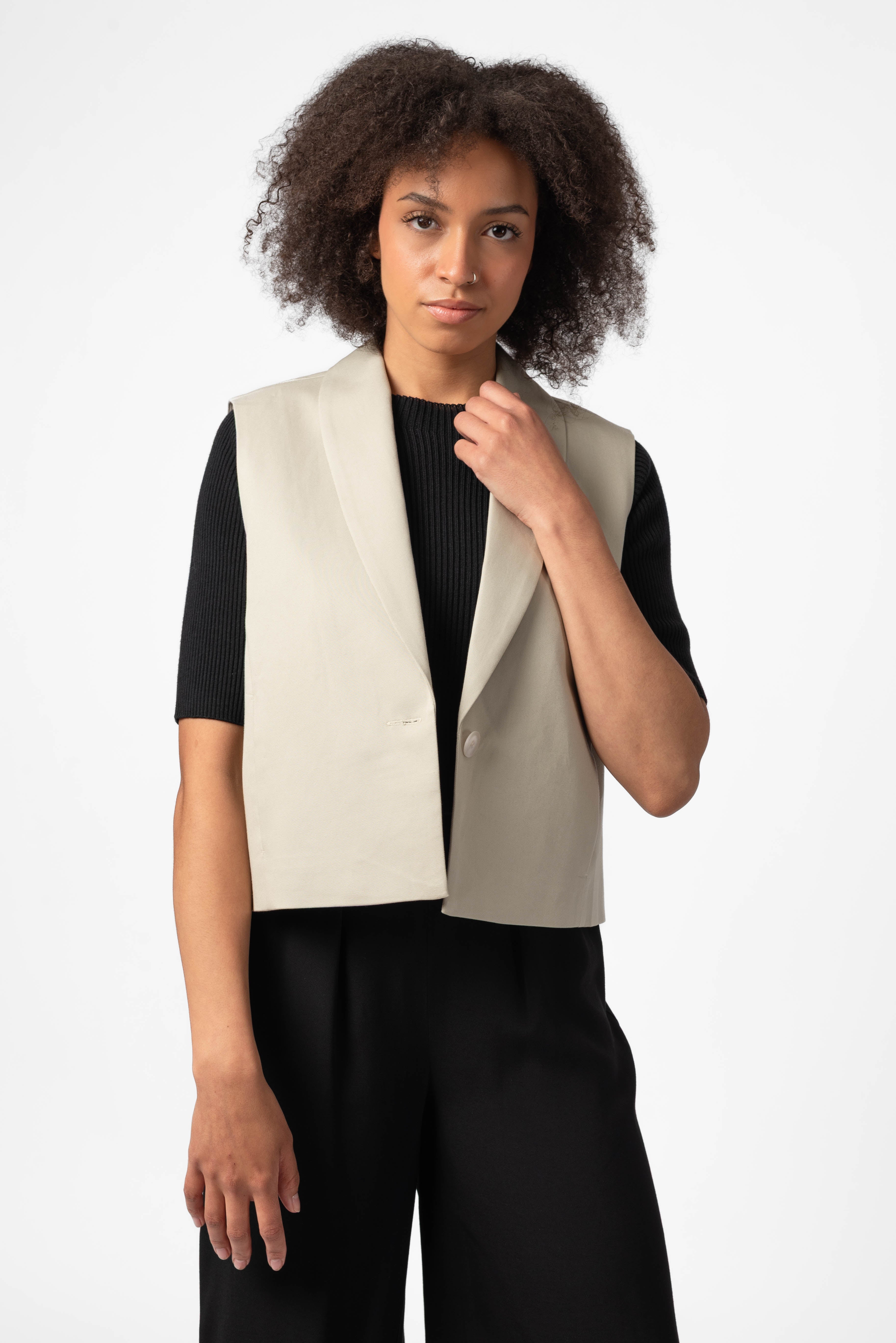 NNIstudio - NECKLINE Shirt - Phantom Black - XS - 