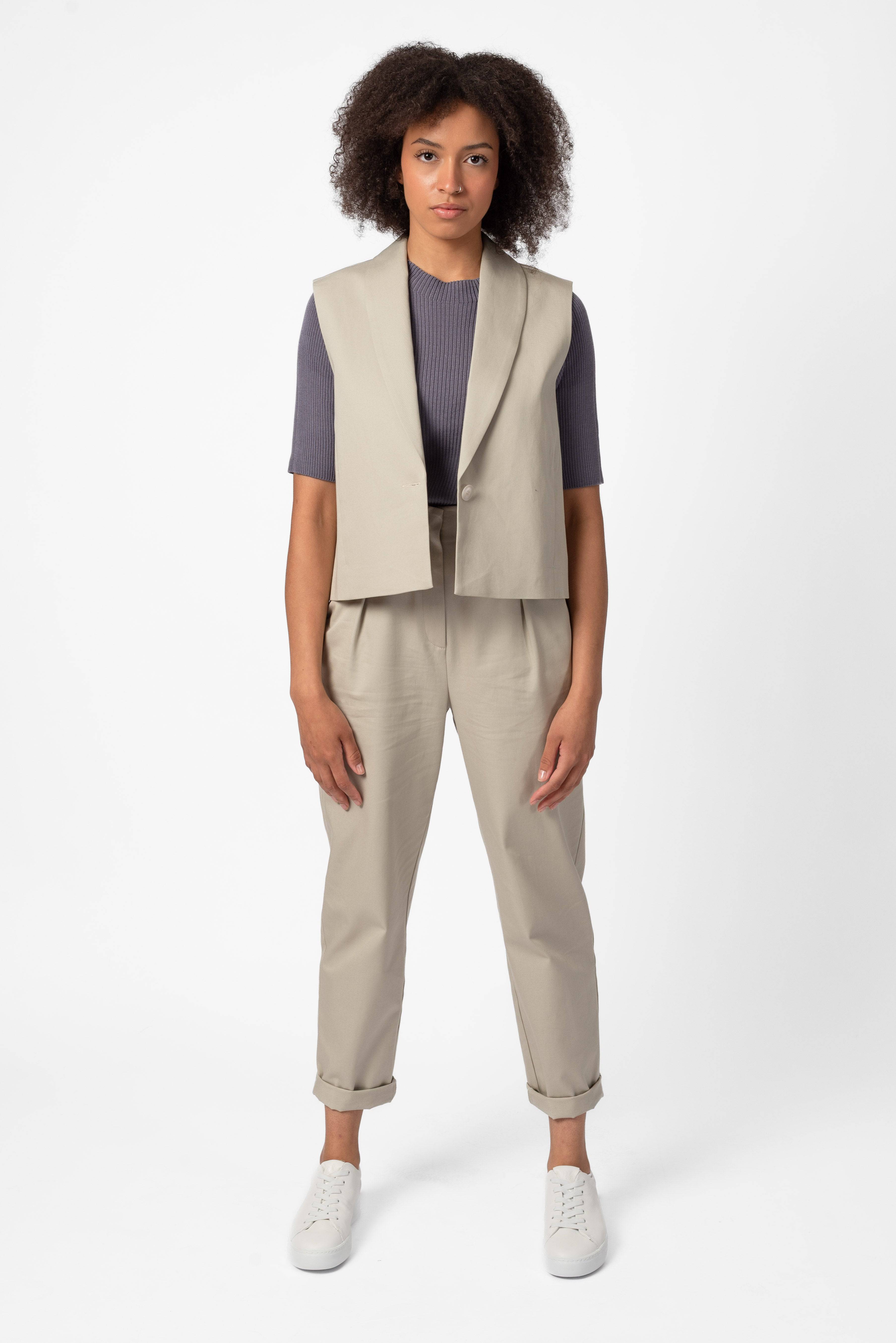 NNIstudio - NECKLINE Shirt - Purple Ash - XS - 