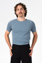 NNIstudio - NORM Strick - Shirt - Faded Denim - XS - 