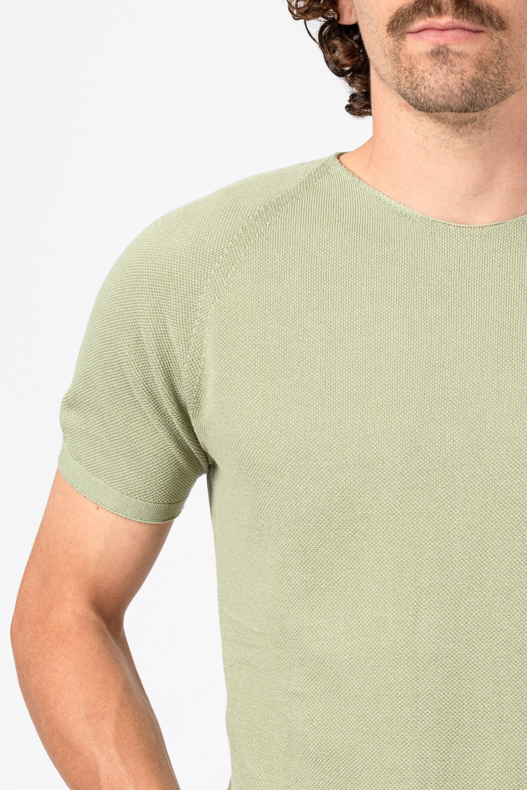 NNIstudio - NORM Strick - Shirt - Lint Green - XS - 