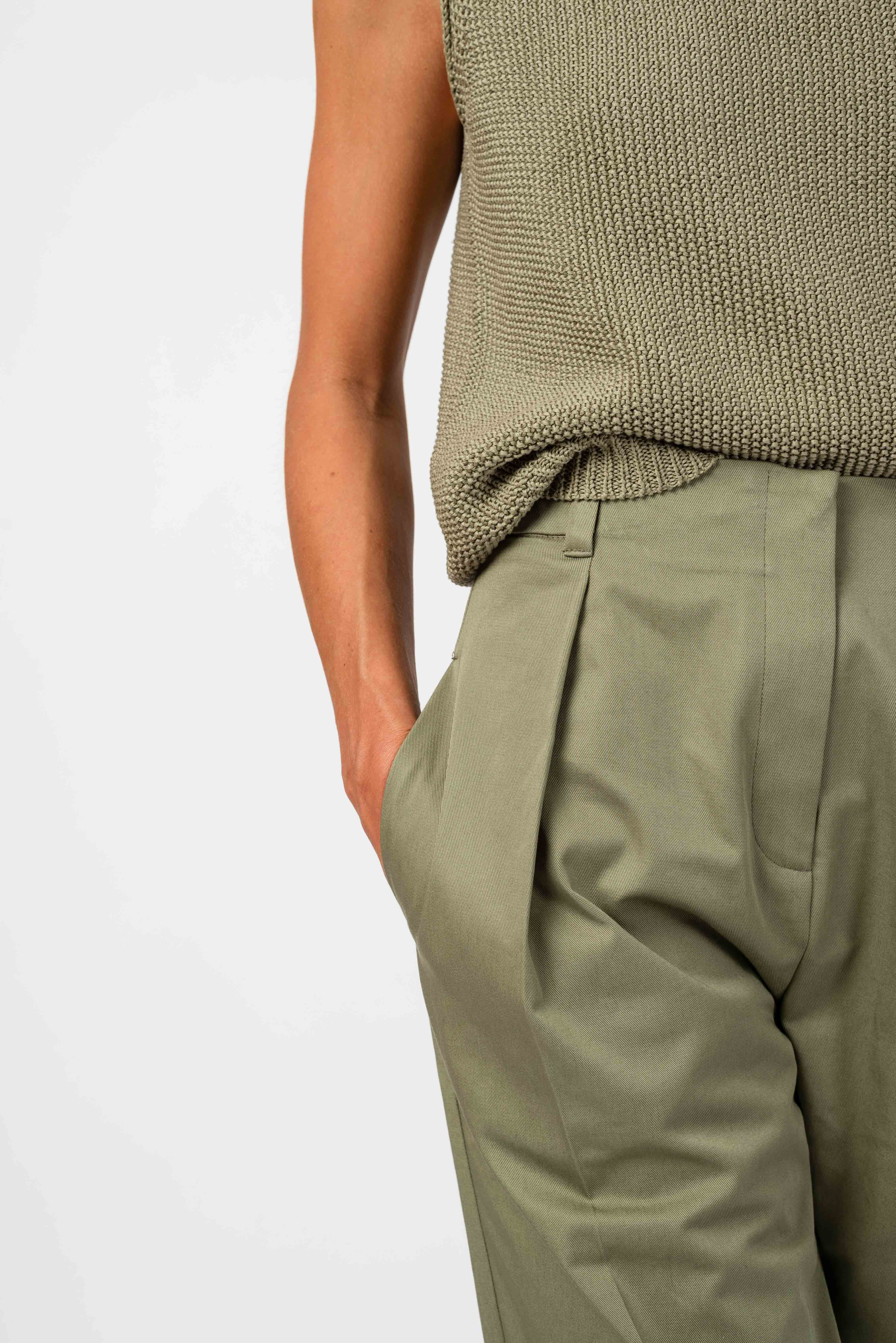 NNIstudio - O - SHAPE Hose Cotton - Oyster Grey - XS - 