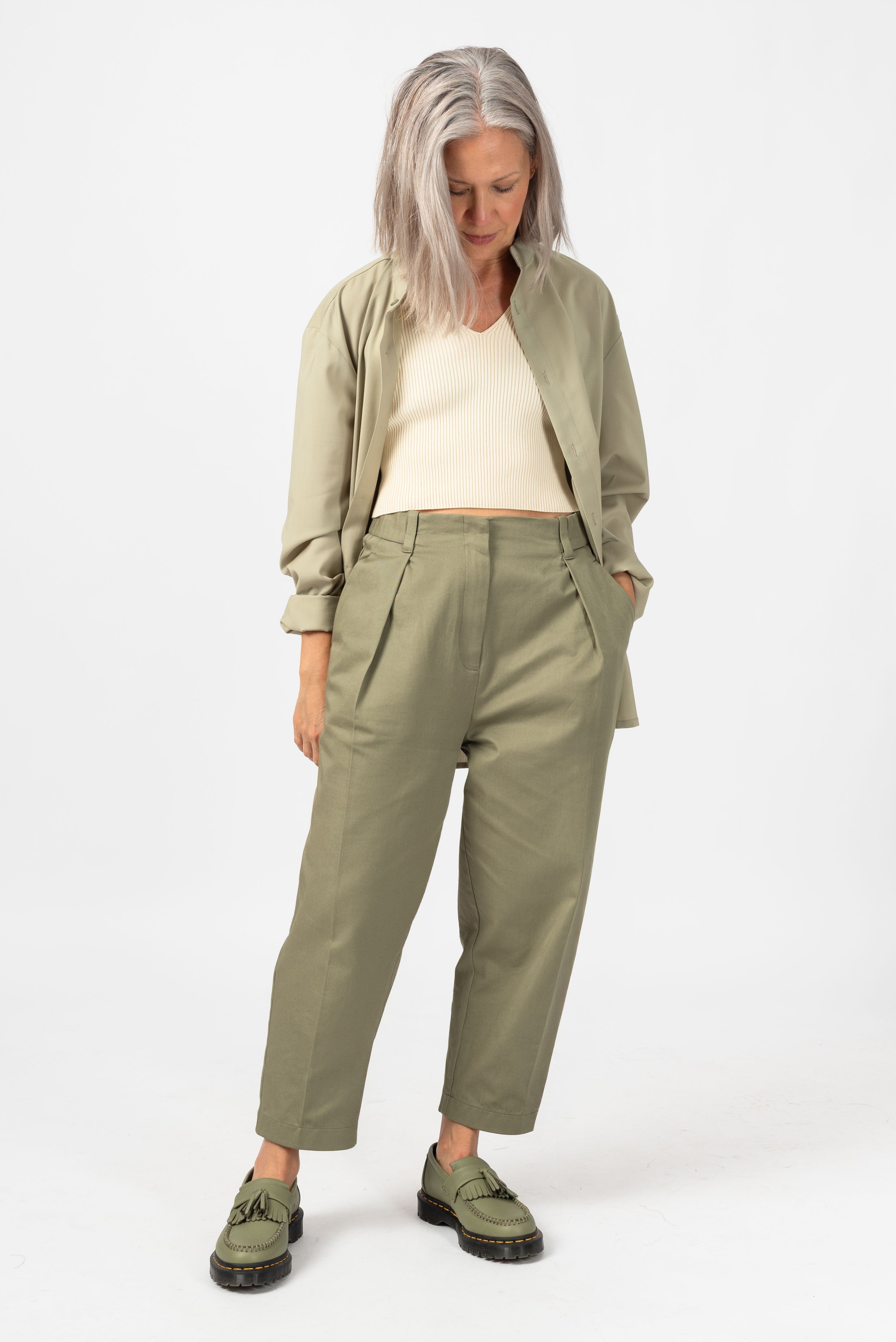 NNIstudio - O - SHAPE Hose Cotton - Oyster Grey - XS - 