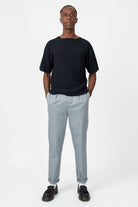 NNIstudio - OFFICE 2.0 Hose Cotton Low - Quarry Grey - Blue - XS - 