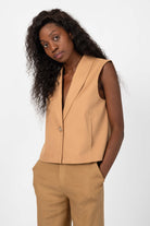 NNIstudio - OFFICE 2.0 Weste - Camel - XS/S - 