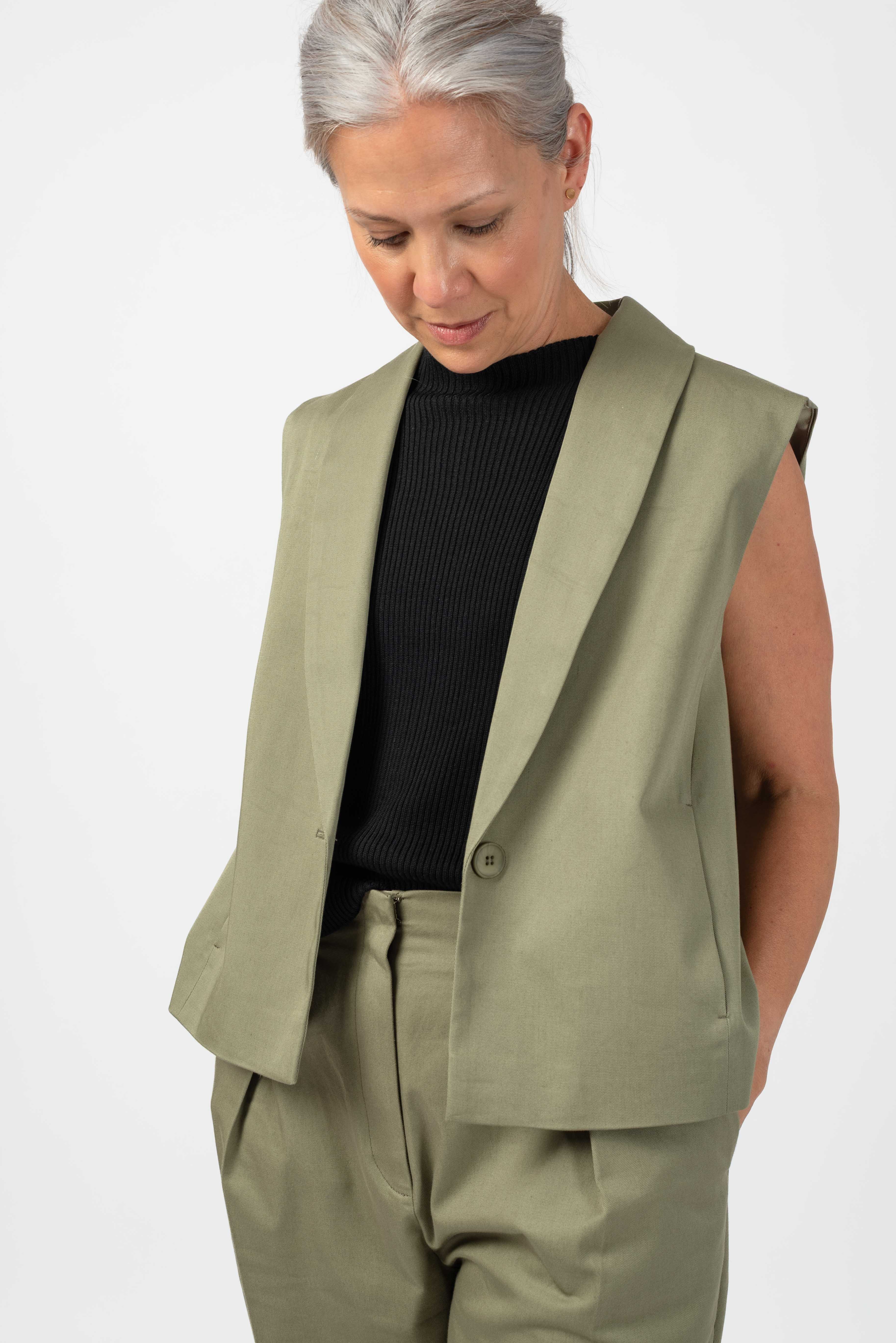 NNIstudio - OFFICE 2.0 Weste - Camel - XS/S - 