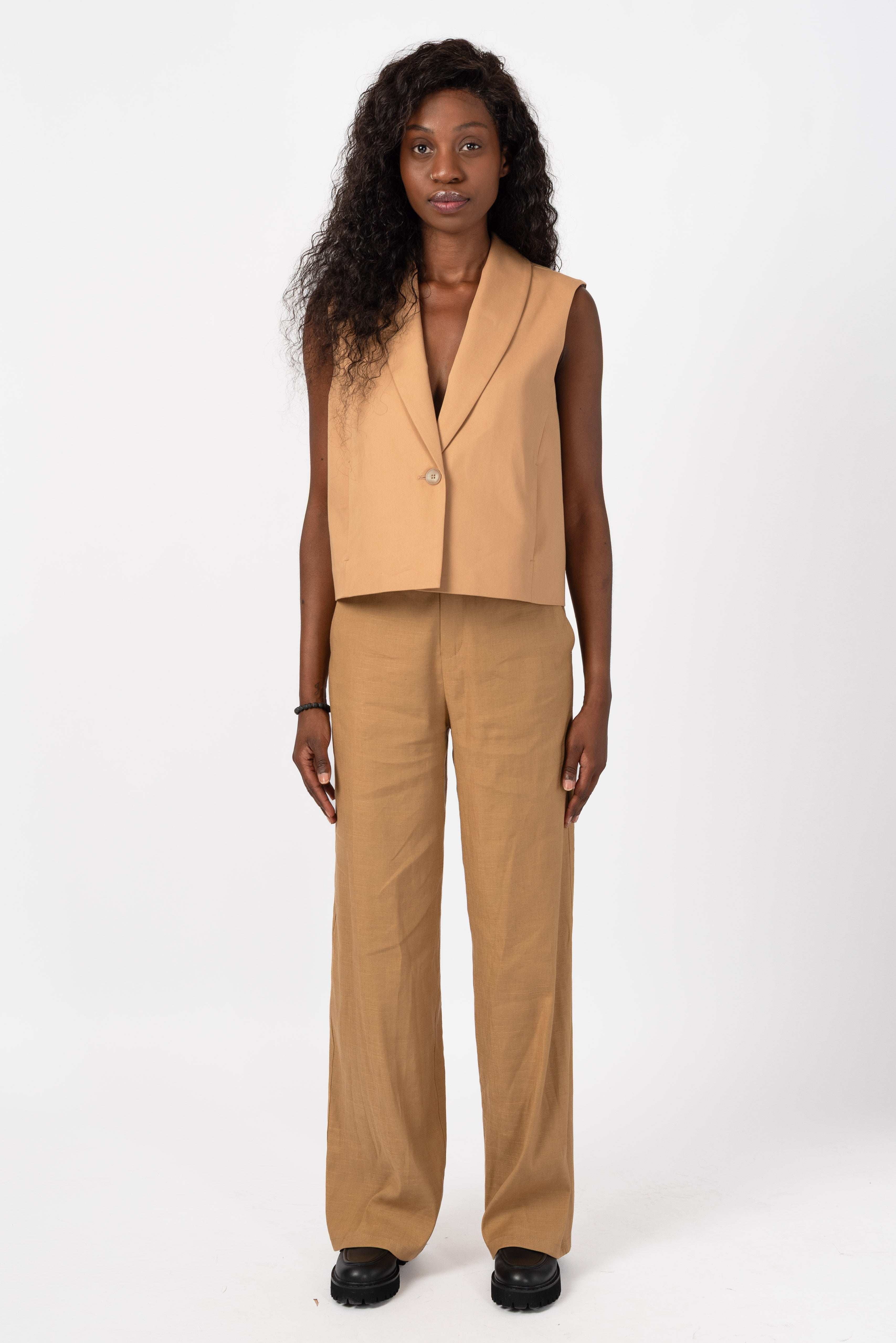 NNIstudio - OFFICE 2.0 Weste - Camel - XS/S - 